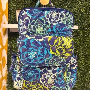 Vera Bradley Vibrant Blue and Green Backpack